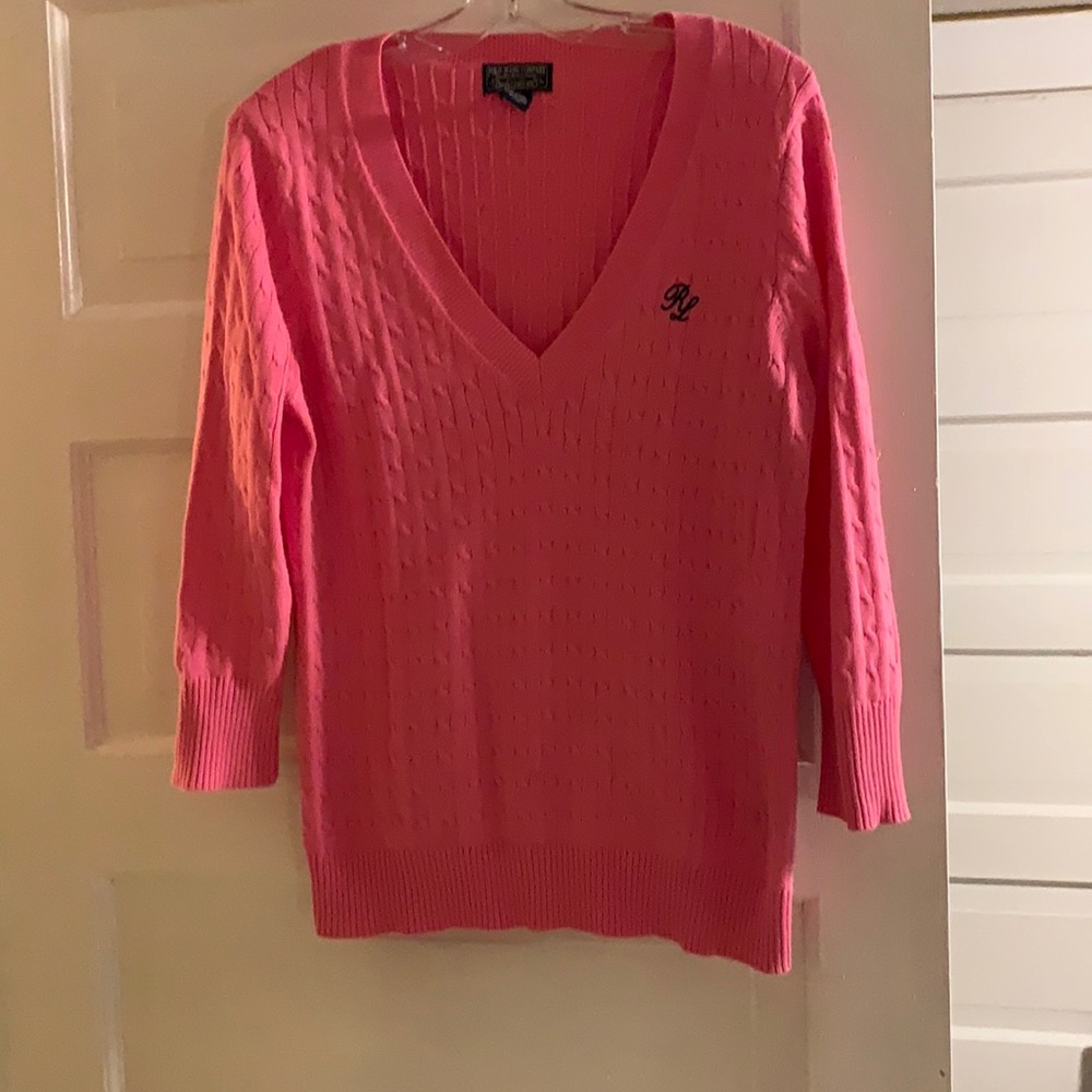Pretty pink Ralph Lauren soft cotton top